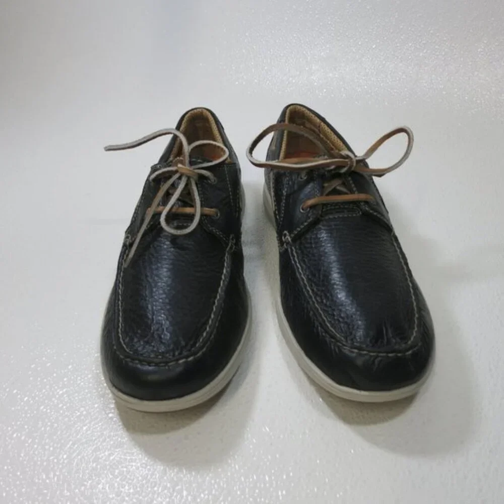 Clarks Un-Structured Leather Comfort Oxfords Casual Deck Boat Footwear Shoes 12